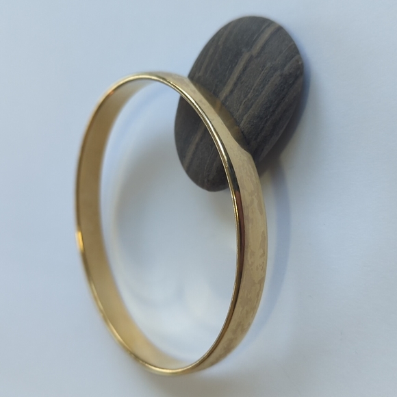 Vintage MONET Gold Bangle Bracelet - Picture 1 of 4